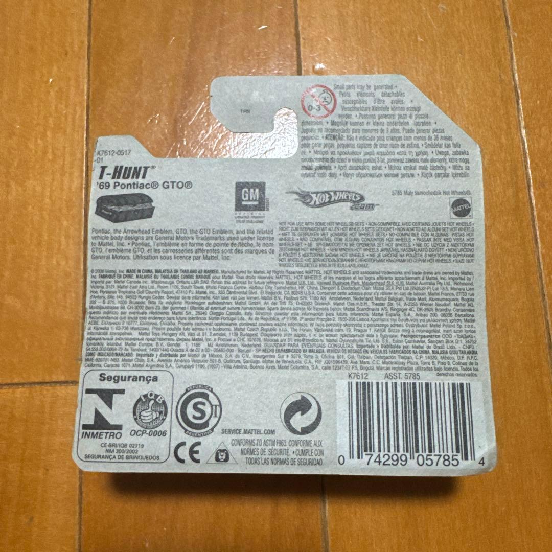 T-HUNT HOTWHEELS 69 PONTIAC GTO 希少ショート