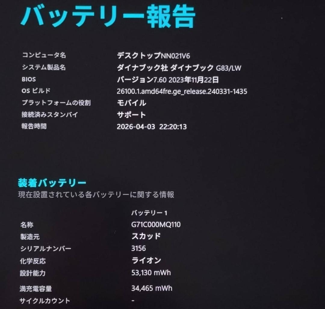 G83LW/13世代i5/SSD 512GB/16GB/FHD/13.3型①