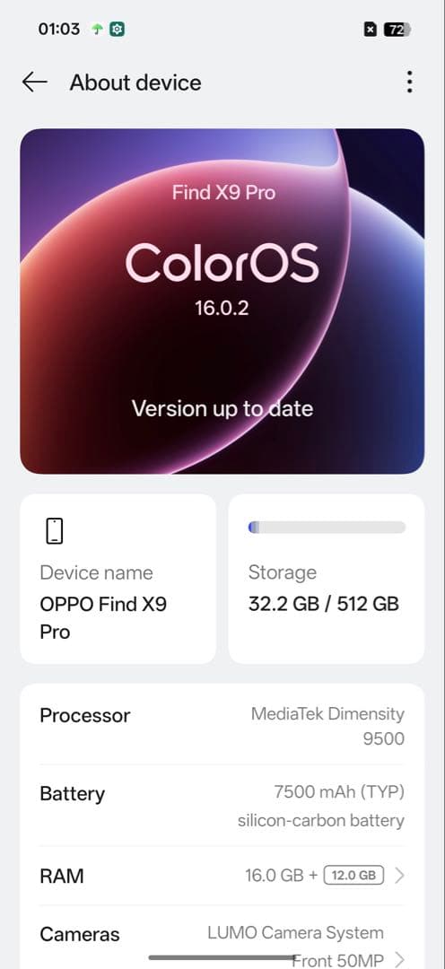 スマートフォン本体 OPPO Find X9 Pro 16GB/512GB