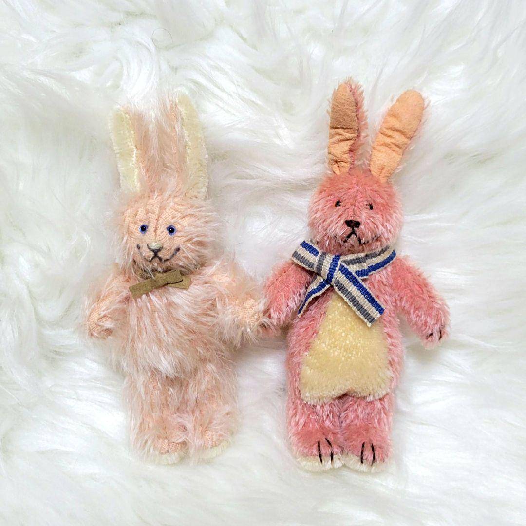 作家　ぬいぐるみ　テディキャット　うさぎ　アーティスト作品　モヘア