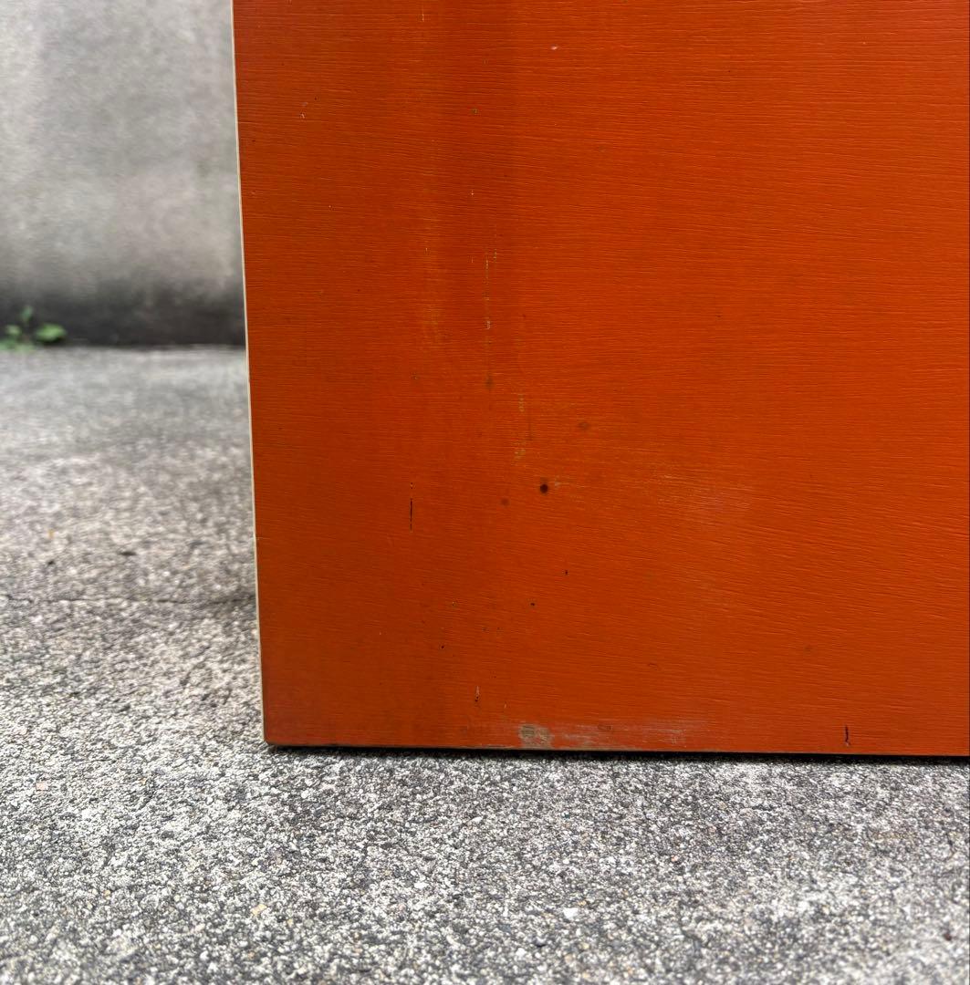 レトロポップ オレンジ 5段チェスト・ショップ什器・店舗用収納・昭和レトロ