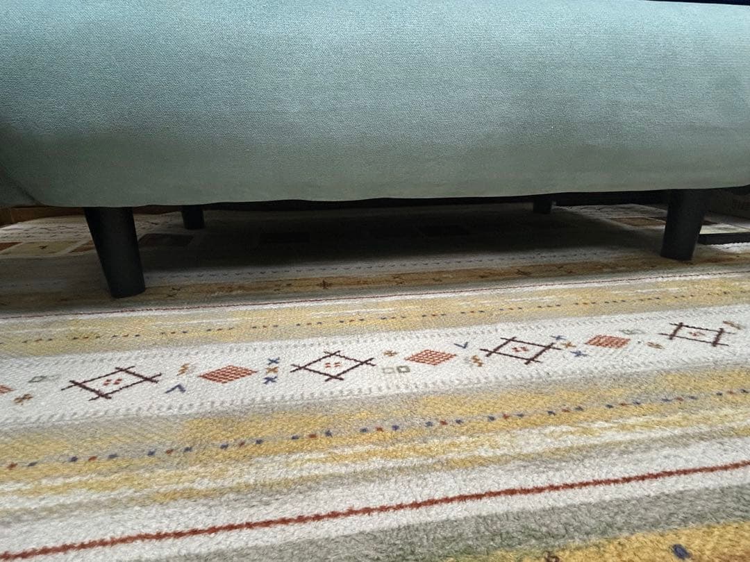 【値下げ】2人掛ソファ ソファベッド セミダブル 折りたたみ リ ローソファ