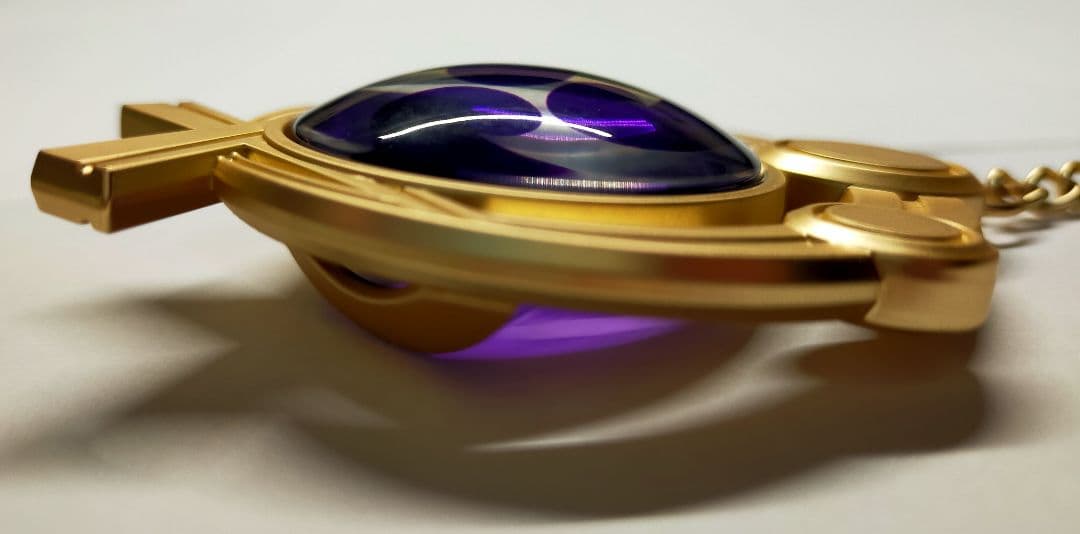 原神 神の目 4点セット 風 雷 岩 草 miHoYo刻印 金属