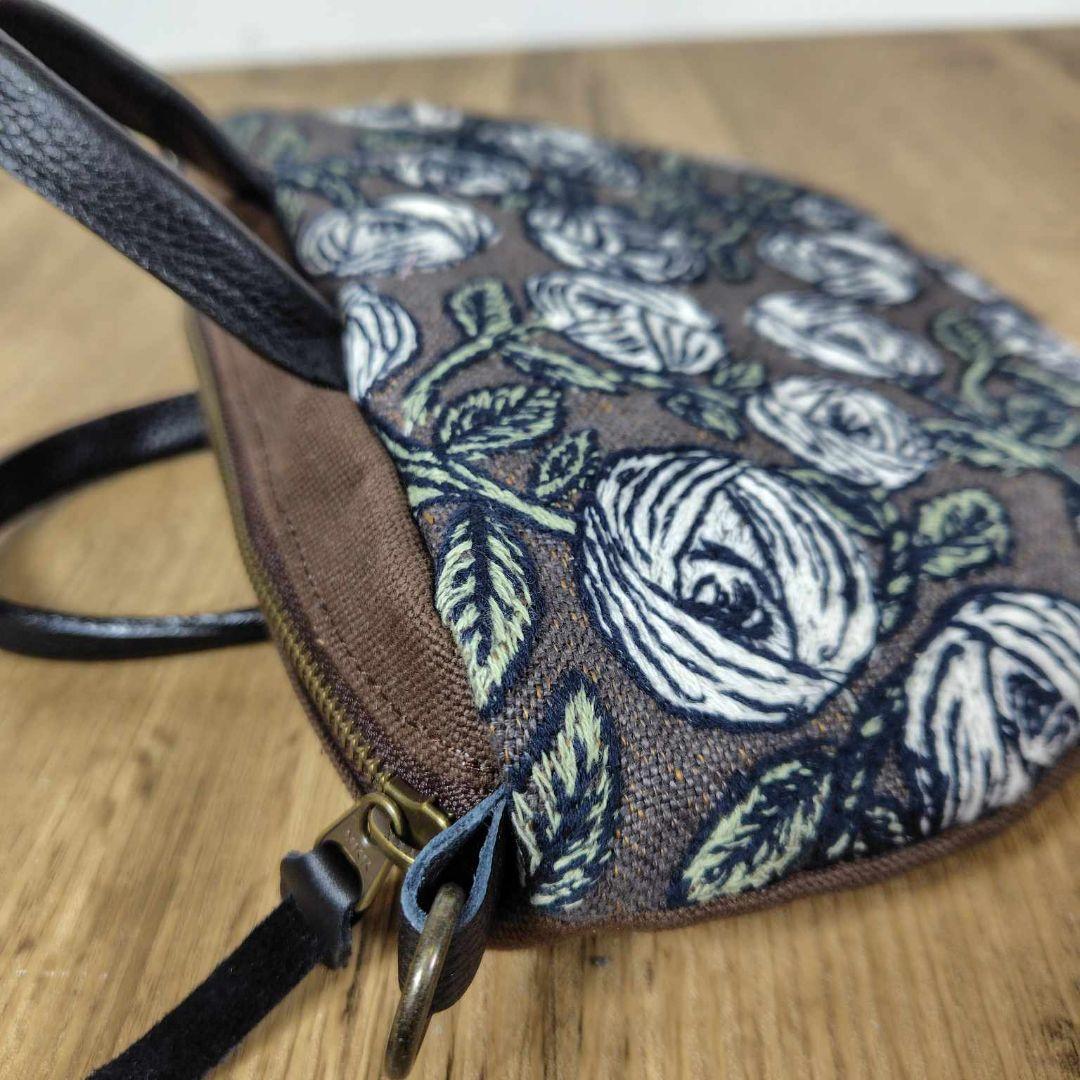 【専用】ミナペルホネン/rosyロージィーブラウン/ドミニラウンドショルダー