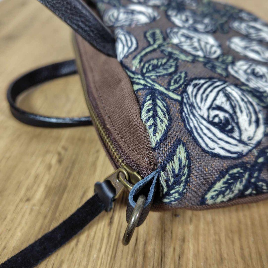 【専用】ミナペルホネン/rosyロージィーブラウン/ドミニラウンドショルダー