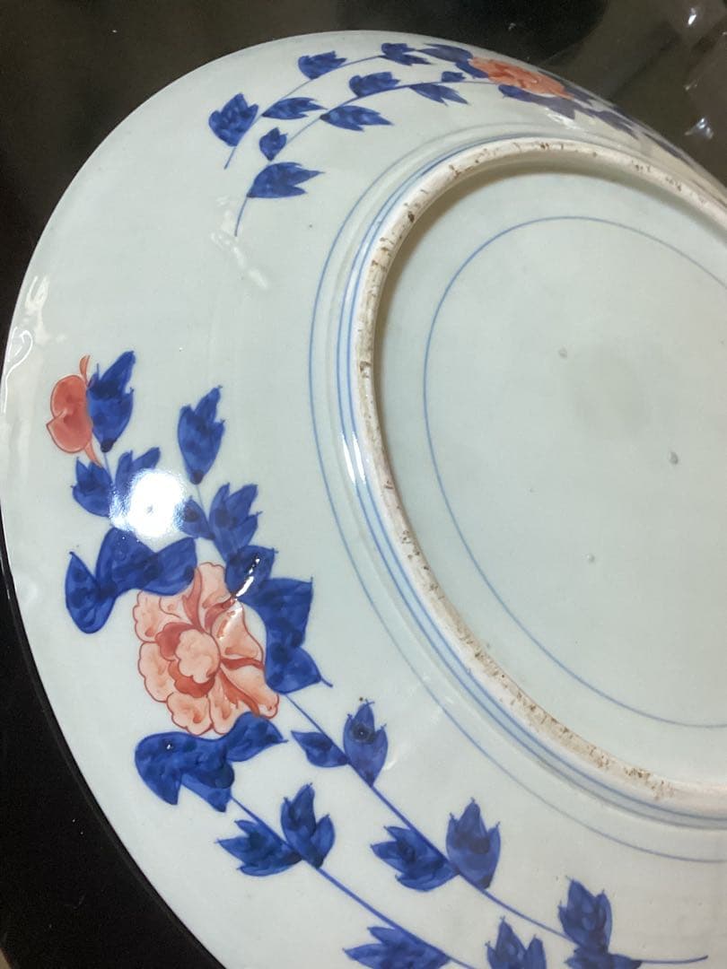 錦絵天保大皿　幅約45.5cm 江戸後期　古美術骨董品　置物