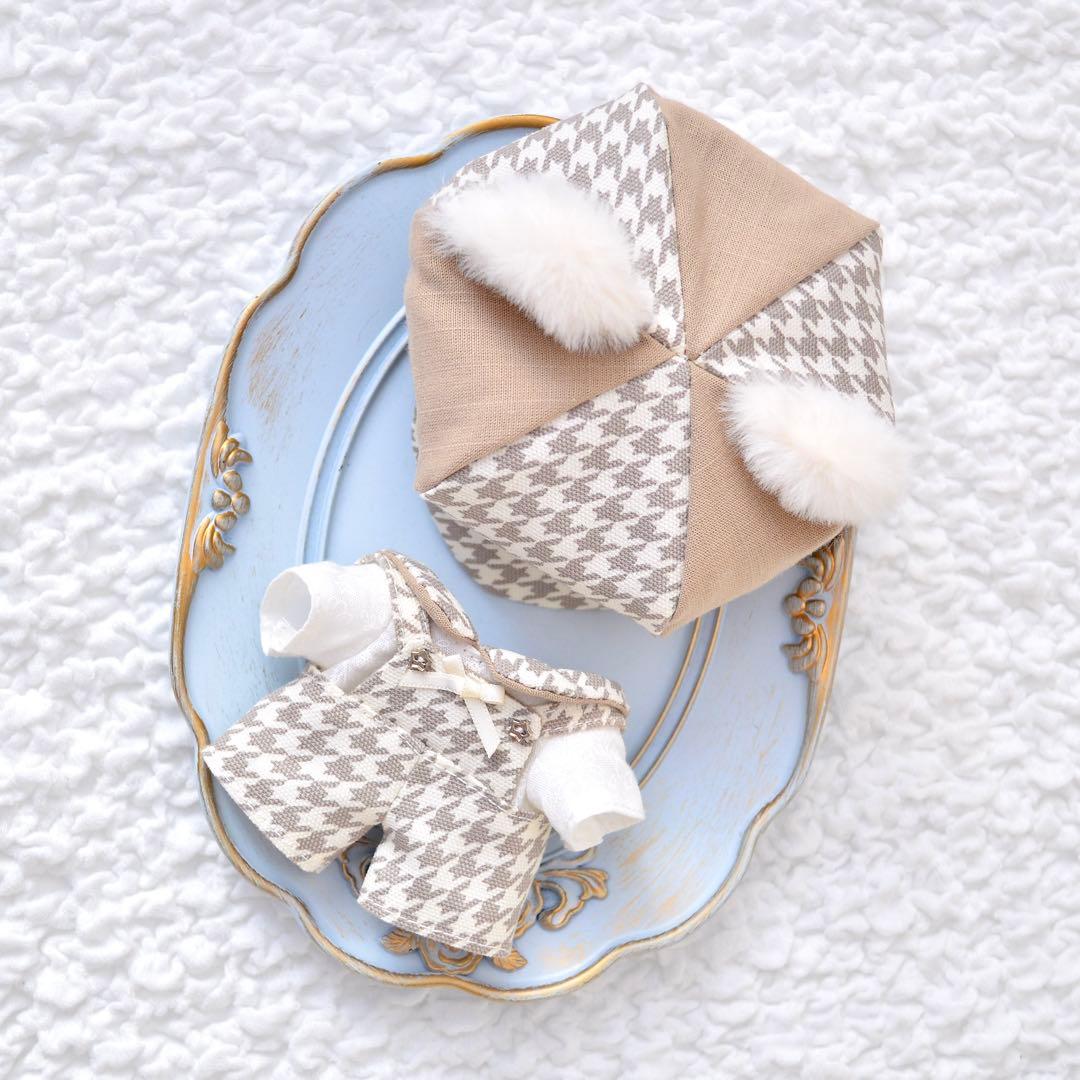 12cm ぬい服 ペアルックねこセット ⑤