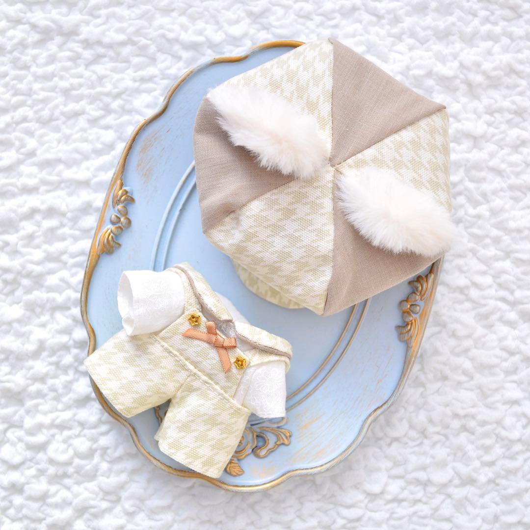 12cm ぬい服 ペアルックねこセット ⑤