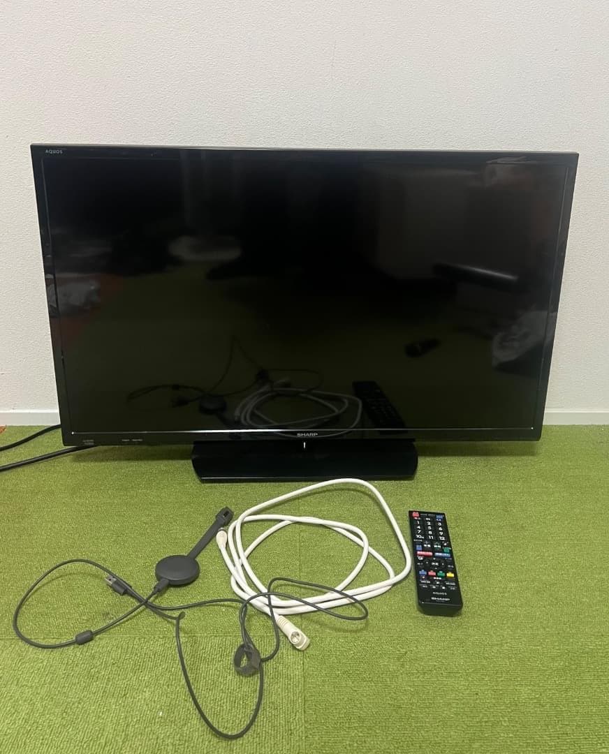 シャープ Chromecast付 テレビ 32V型 Wチューナー
