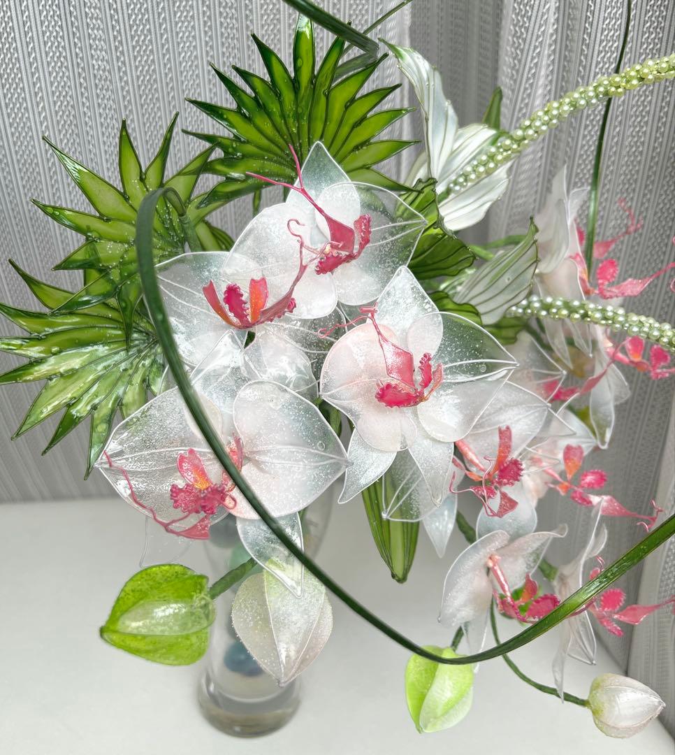 アメリカンフラワー　ディップフラワー　NO.185（胡蝶蘭・半夏生）