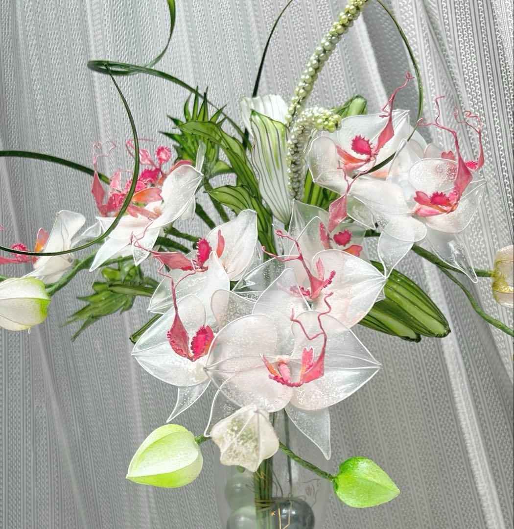 アメリカンフラワー　ディップフラワー　NO.185（胡蝶蘭・半夏生）