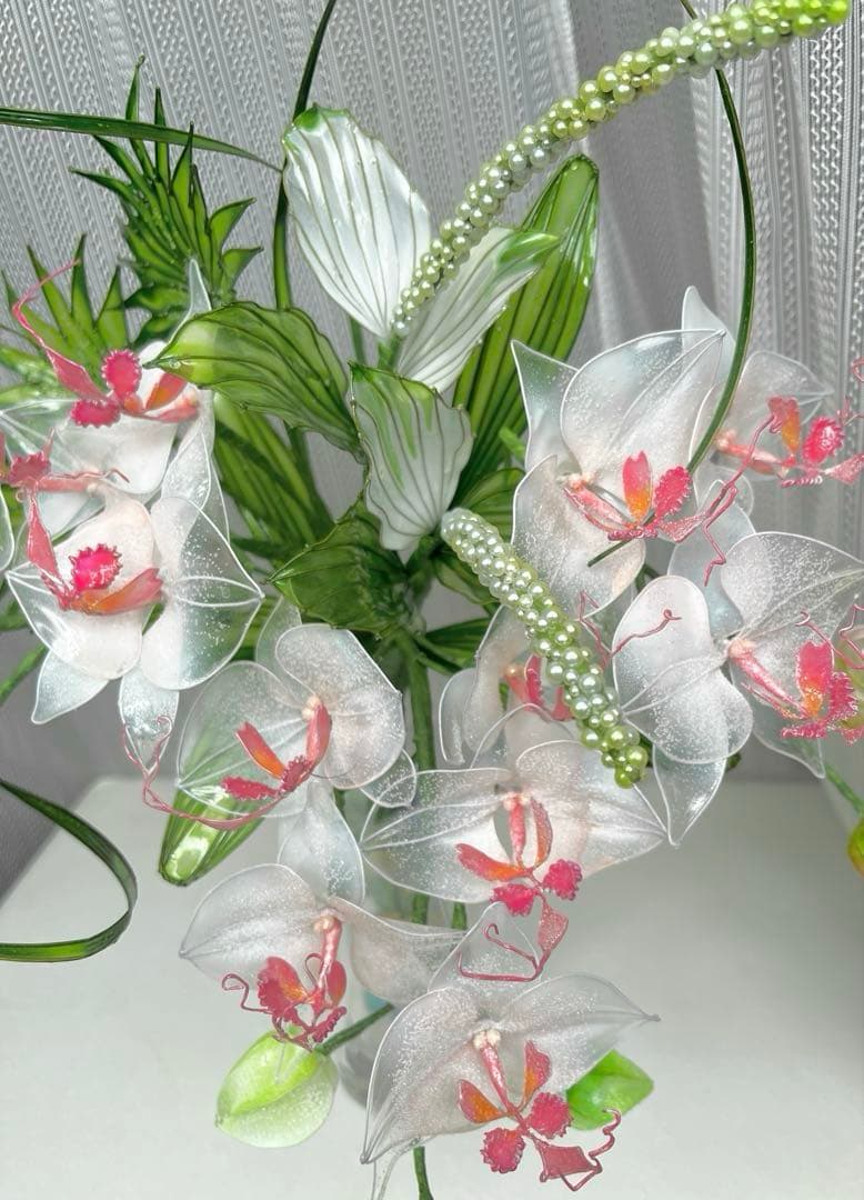 アメリカンフラワー　ディップフラワー　NO.185（胡蝶蘭・半夏生）