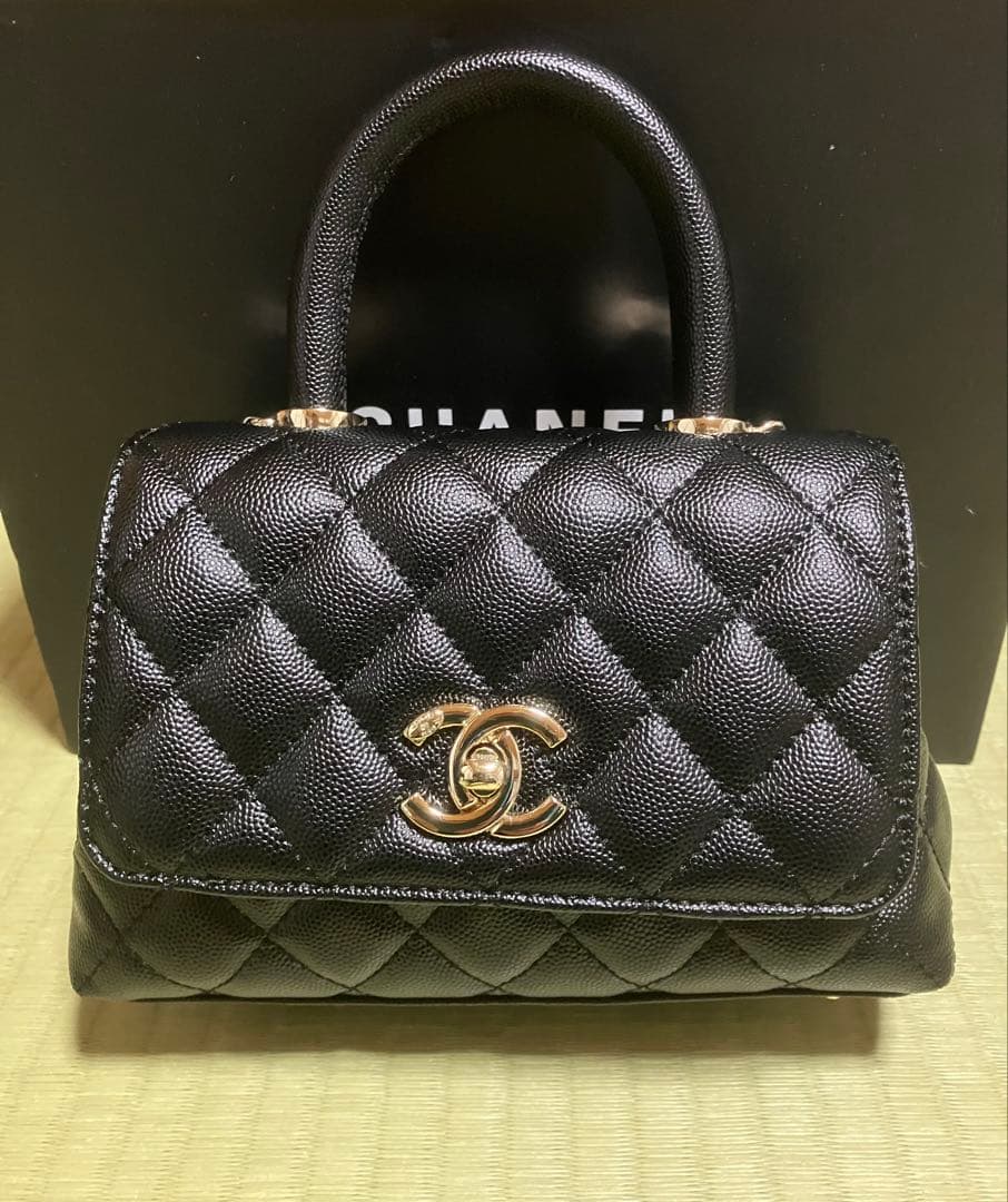 CHANEL ノベルティ ハンドバッグ チェーンショルダー付 2WAY仕様