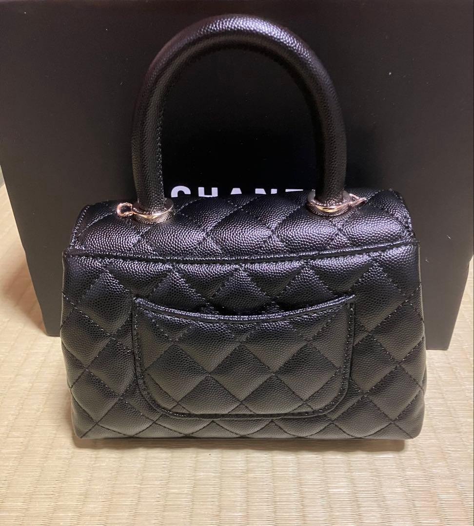 CHANEL ノベルティ ハンドバッグ チェーンショルダー付 2WAY仕様