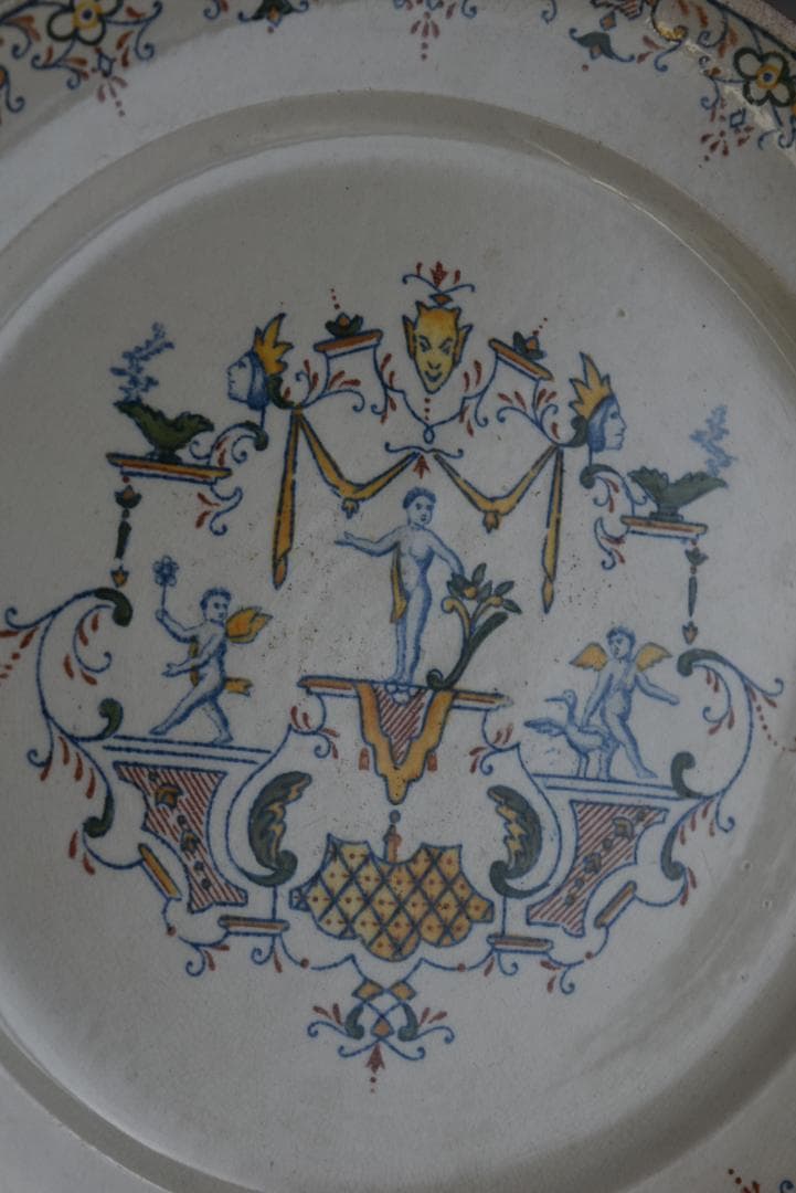 美品2枚組　パリ・オペラ窯　平皿　フランスアンティーク