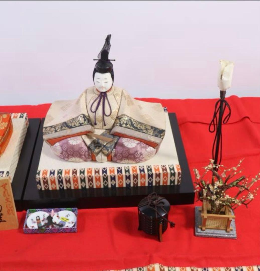 無形文化財 原米洲 作 伝統工芸 雛人形 ひな人形 木目込み人形 日本人形 久月