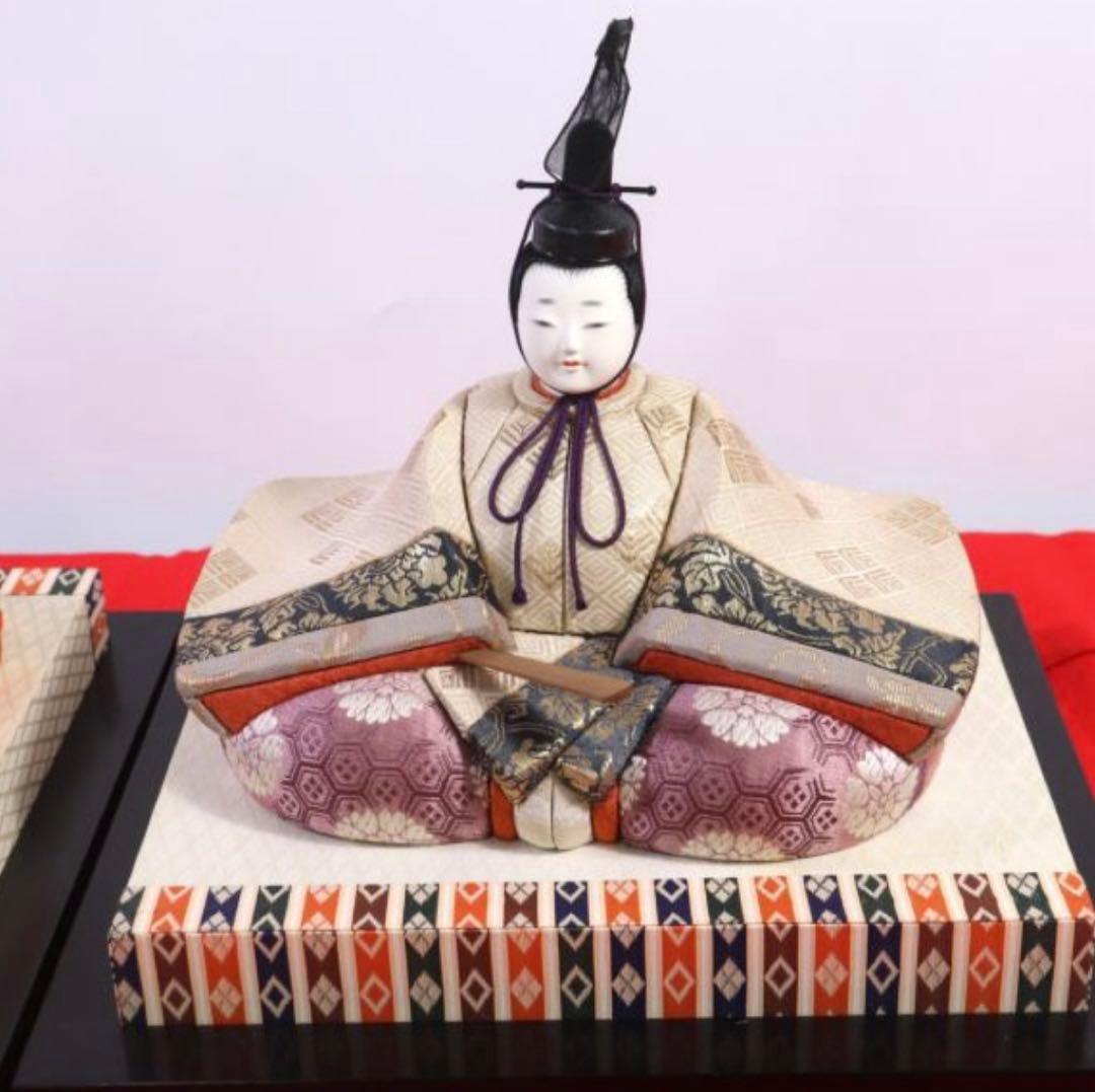 無形文化財 原米洲 作 伝統工芸 雛人形 ひな人形 木目込み人形 日本人形 久月