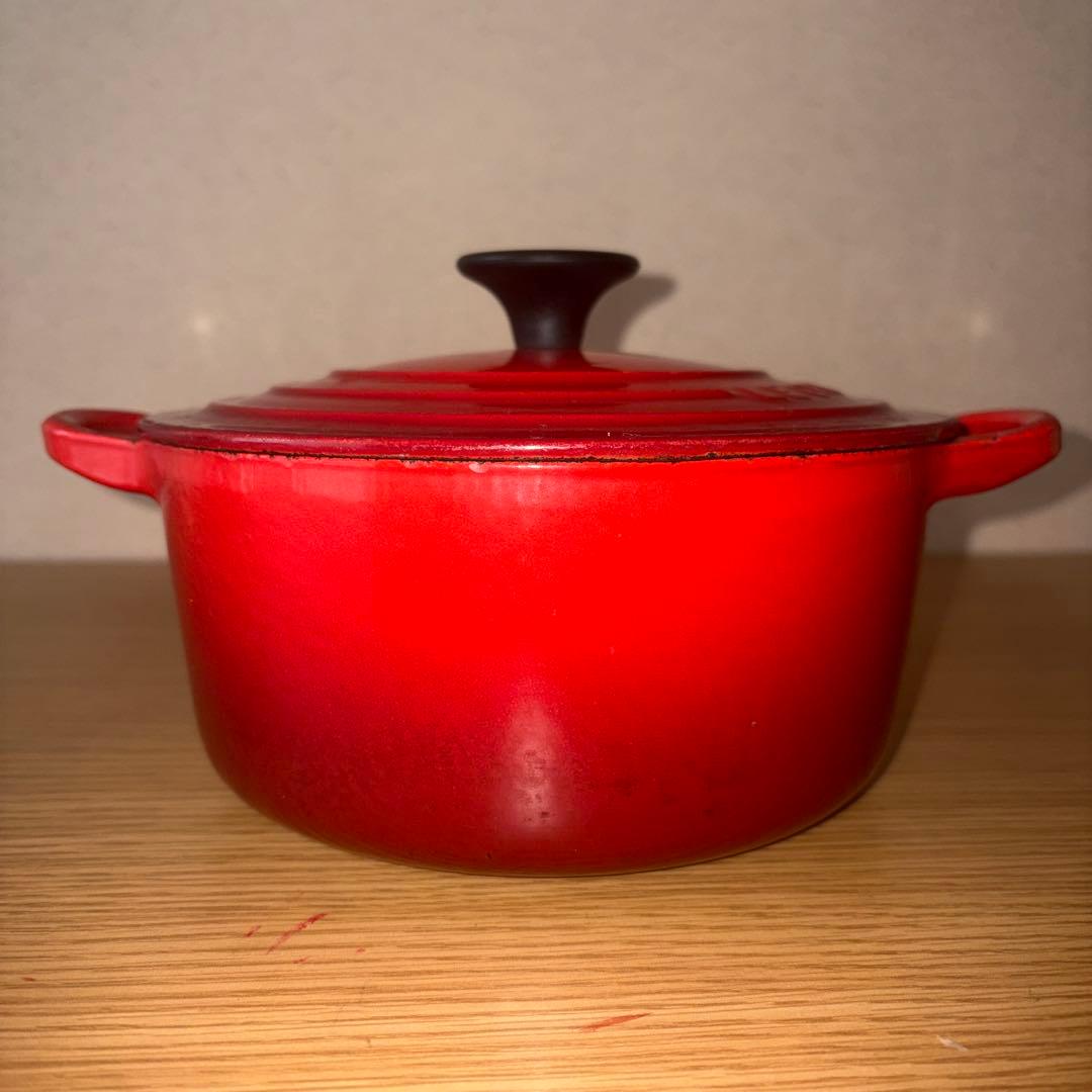 【万能18cm】ル・クルーゼ 鍋 レッド 両手鍋