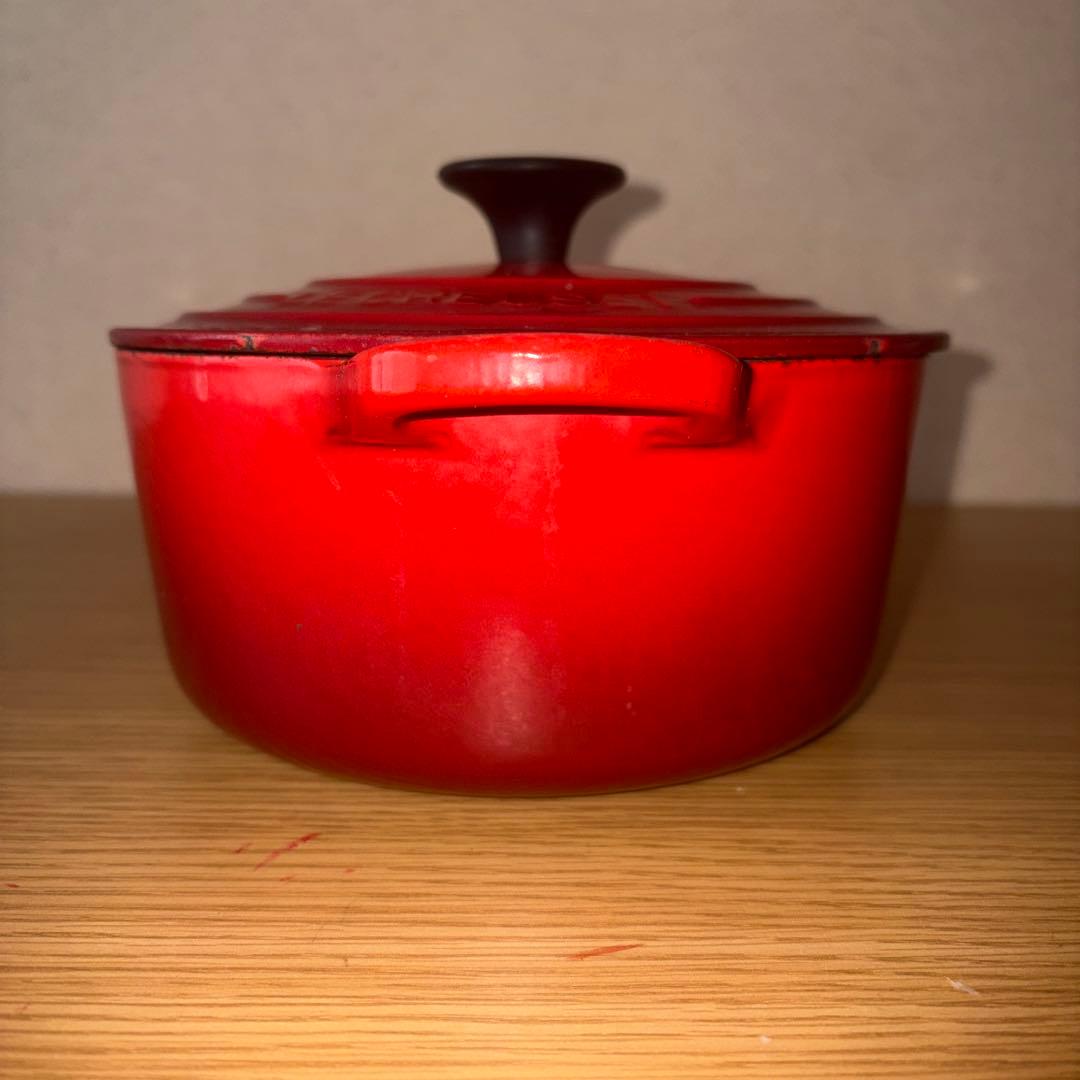 【万能18cm】ル・クルーゼ 鍋 レッド 両手鍋