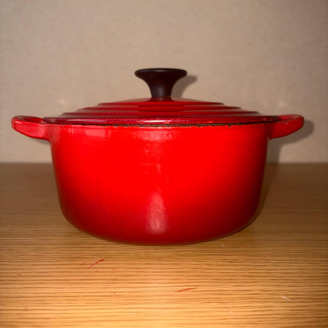 【万能18cm】ル・クルーゼ 鍋 レッド 両手鍋