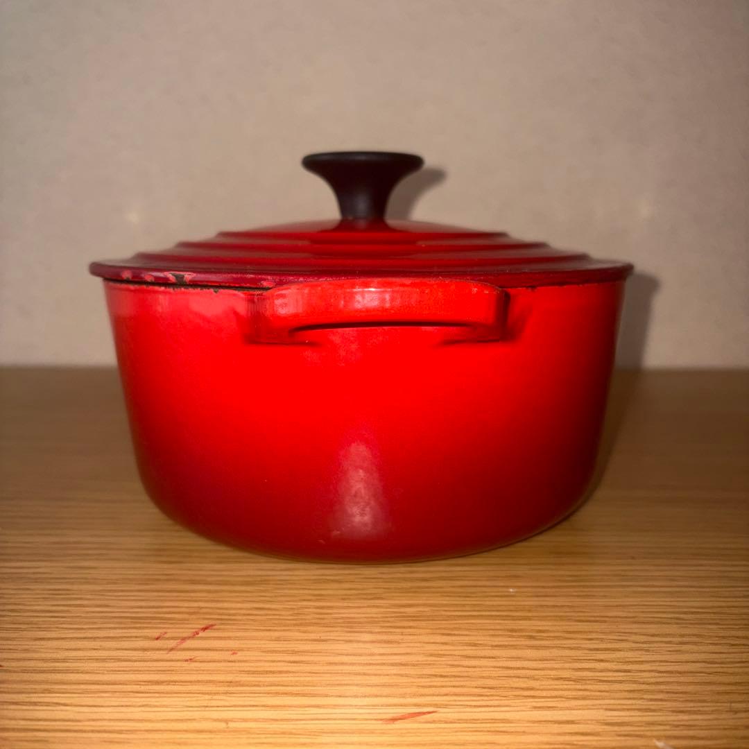 【万能18cm】ル・クルーゼ 鍋 レッド 両手鍋