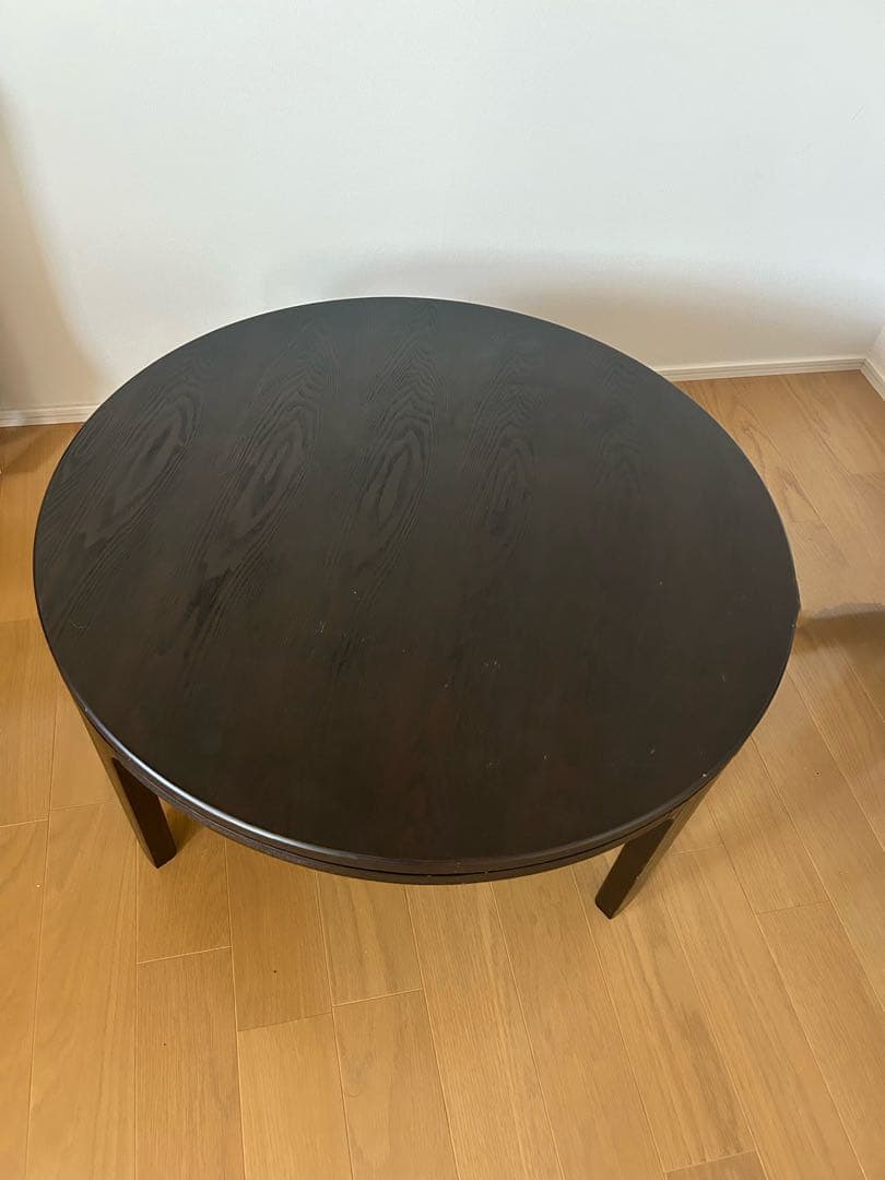 折りたたみ　ちゃぶ台　ローテーブル　ブラウン　木製