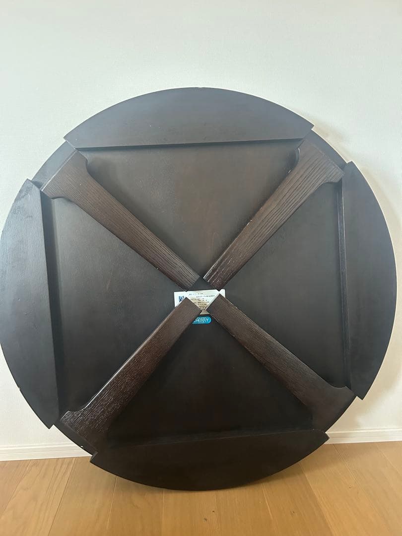 折りたたみ　ちゃぶ台　ローテーブル　ブラウン　木製