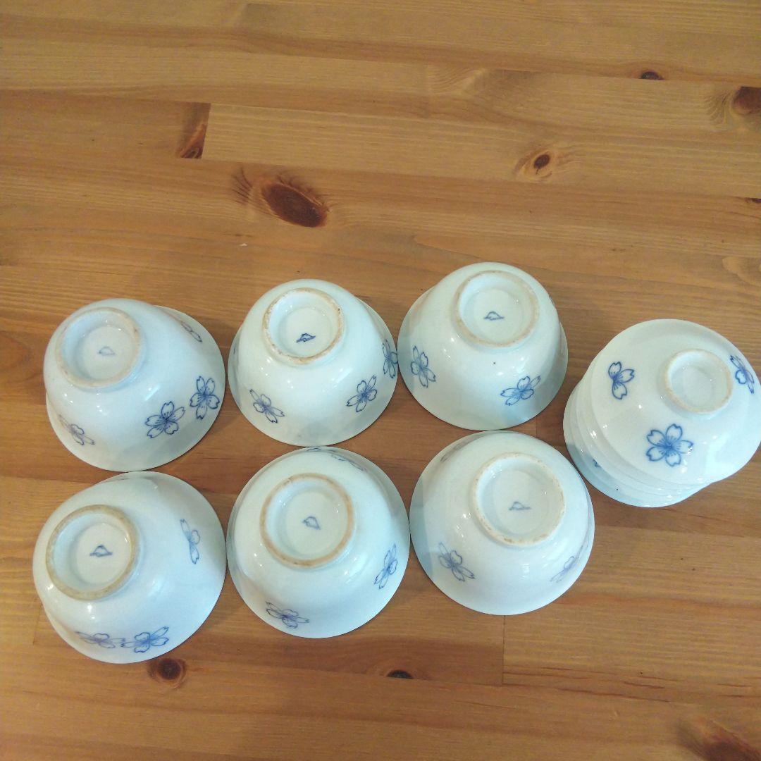 深川製磁 茶碗セット 桜花文様②