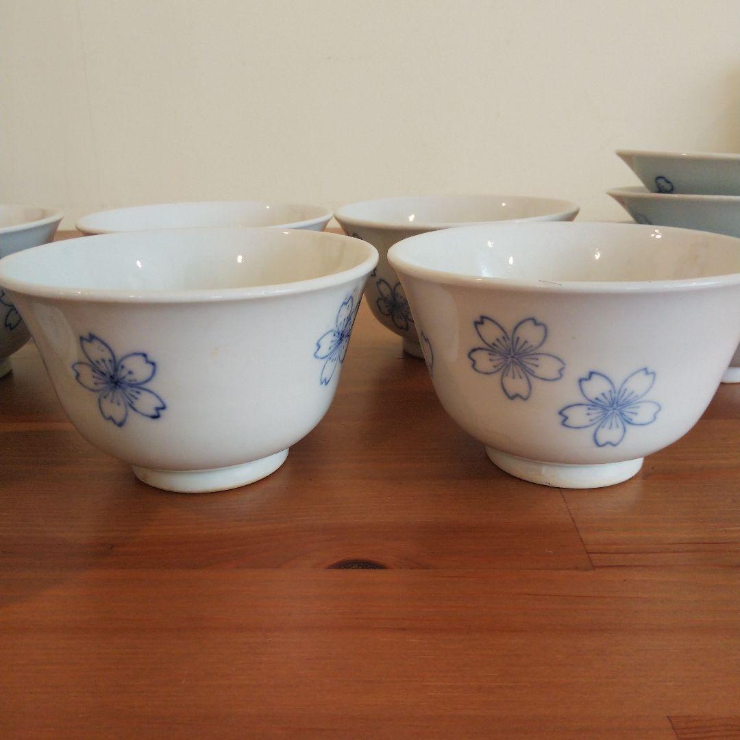 深川製磁 茶碗セット 桜花文様②