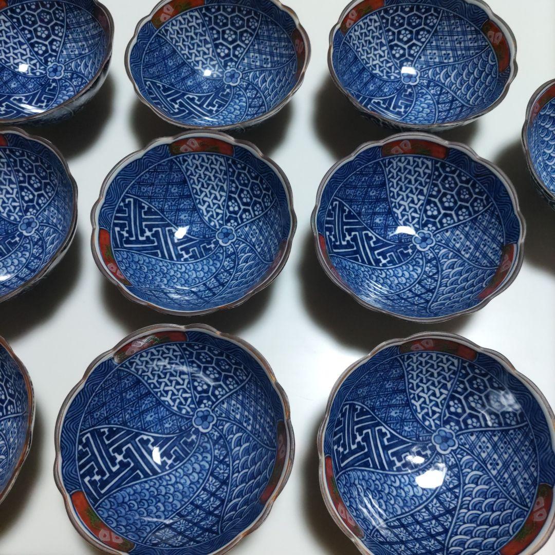 有田焼　西山窯　脚付き小鉢10個セット