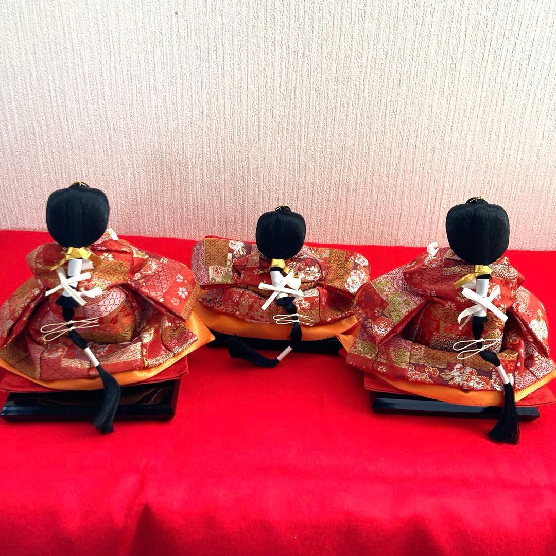 久月　よろこび雛　雛人形　三人官女　ひな祭り　ひな人形　お雛様　①