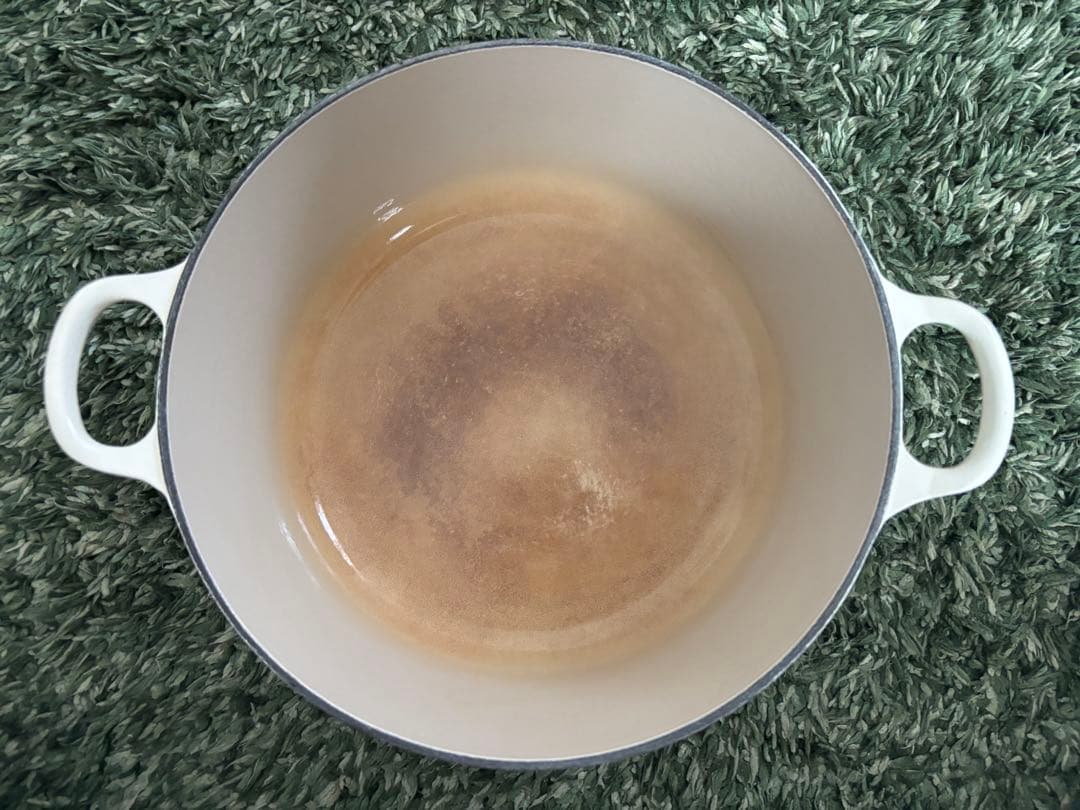 LE CREUSET ルクルーゼ　ホワイト　クリーム色　アイボリー　24cm