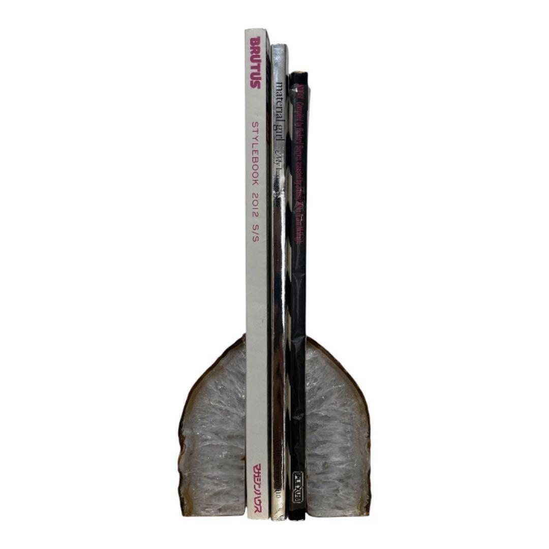 天然石　ブックエンド