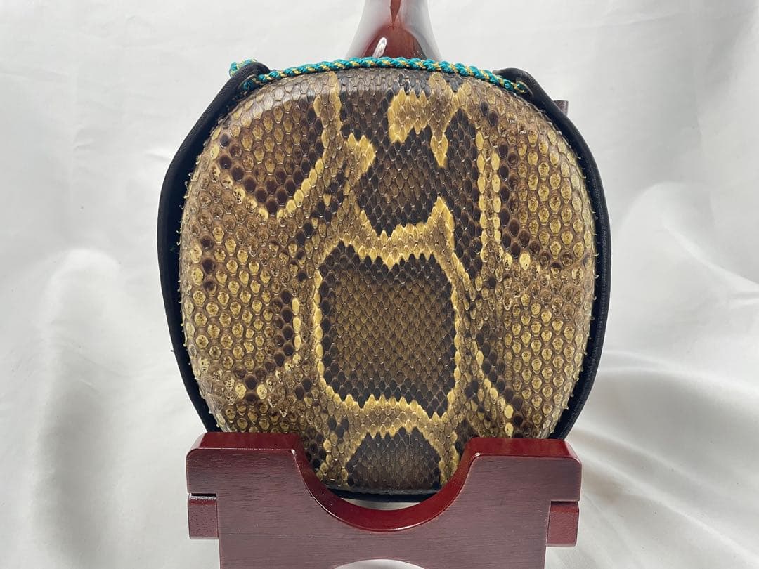 沖縄三線 ゆし木棹 強化張り・蛇皮二重張り