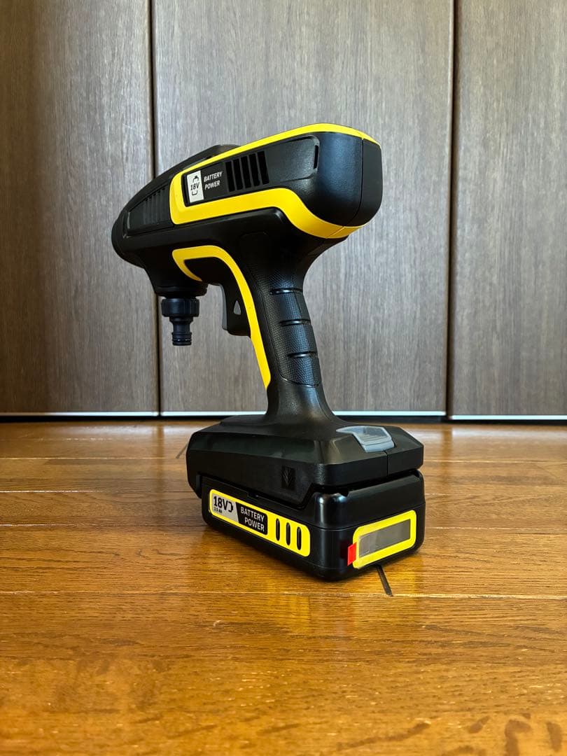 【美品】KARCHERモバイル高圧洗浄機KHB6 & 自給・水道兼用ホース3m付