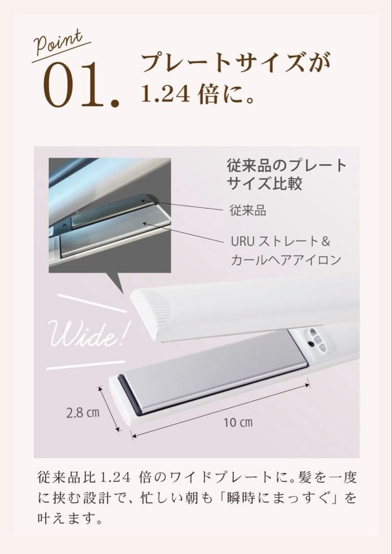 【新品未使用】ブラック URUストレート&カールヘアアイロン 12100円