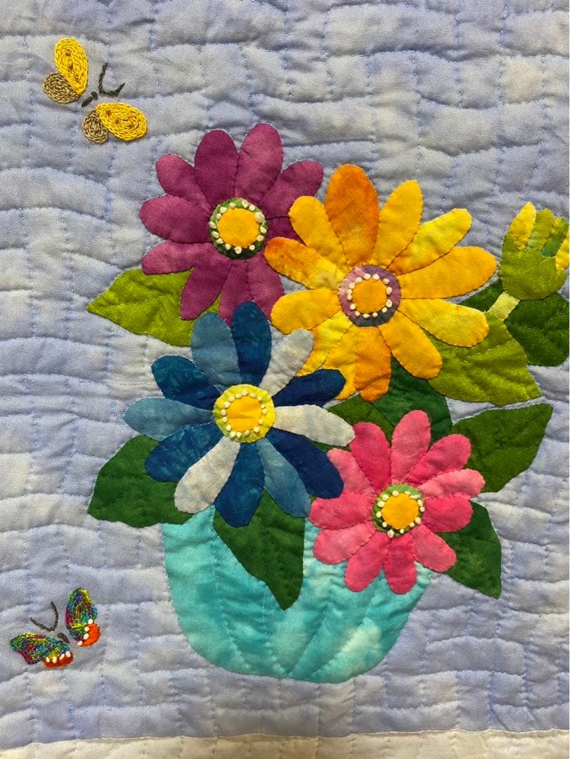 ハワイアンキルト　花柄