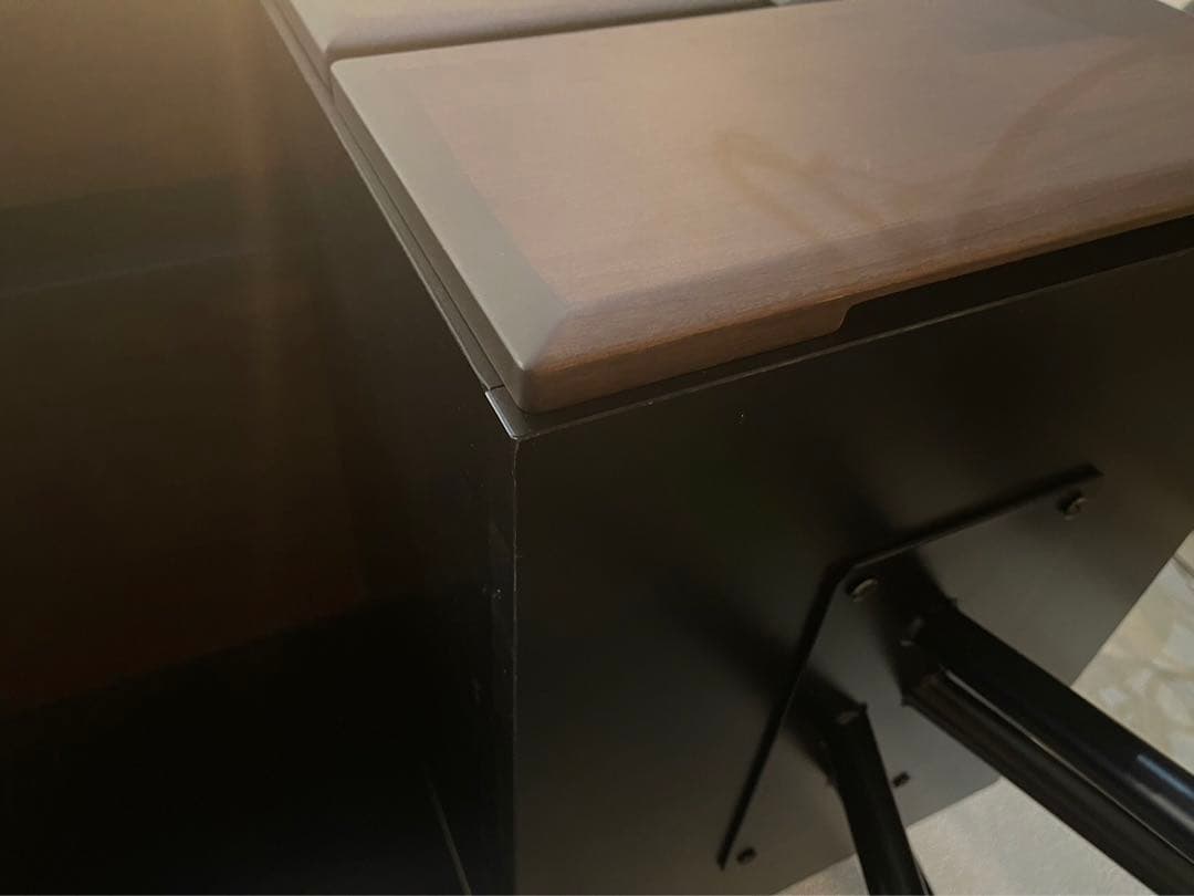 【160cm】デスク、両袖デスク、160cm、ブラウン、スチール脚、北欧