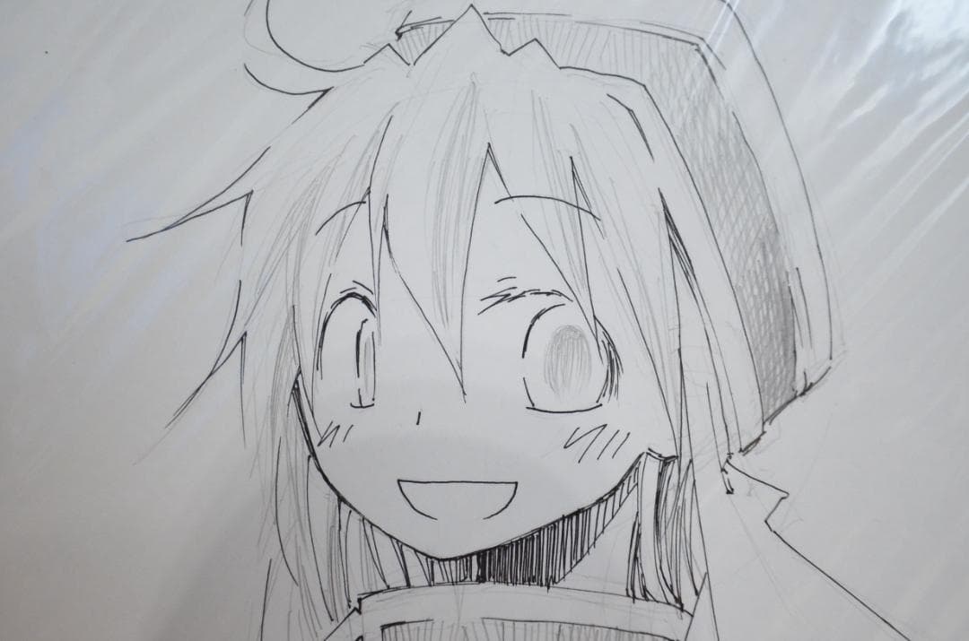 手書きイラスト（直筆）色紙 / 杉乃紘 / 検索：追放の賢者、世界を知る