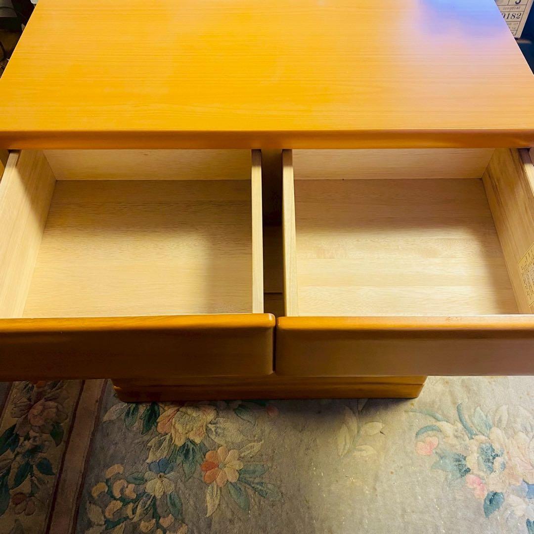 ナチュラルウッド 5段チェスト