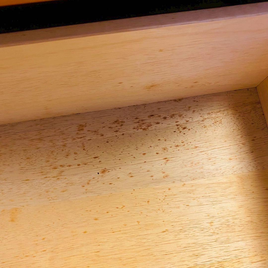 ナチュラルウッド 5段チェスト