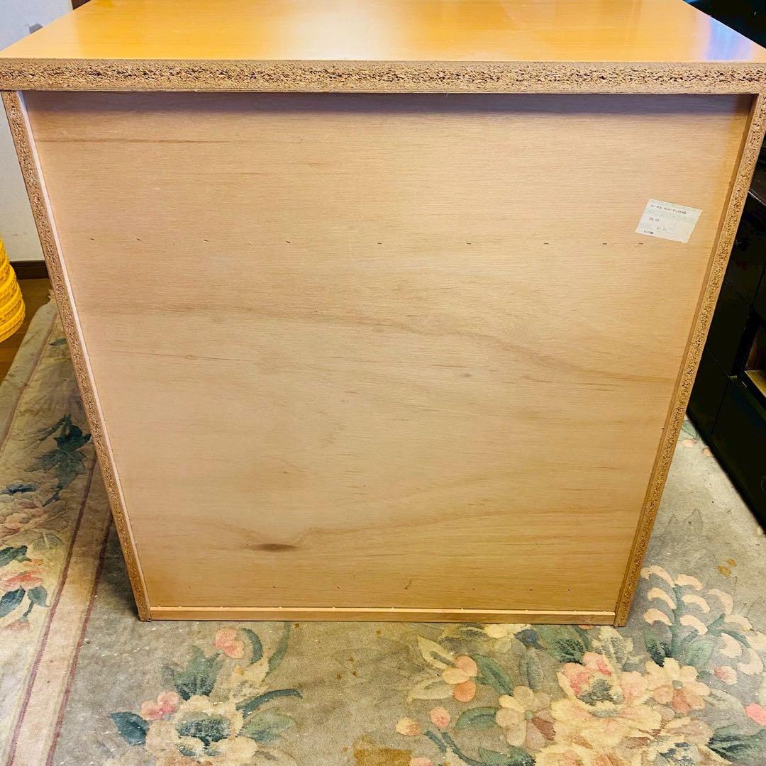 ナチュラルウッド 5段チェスト