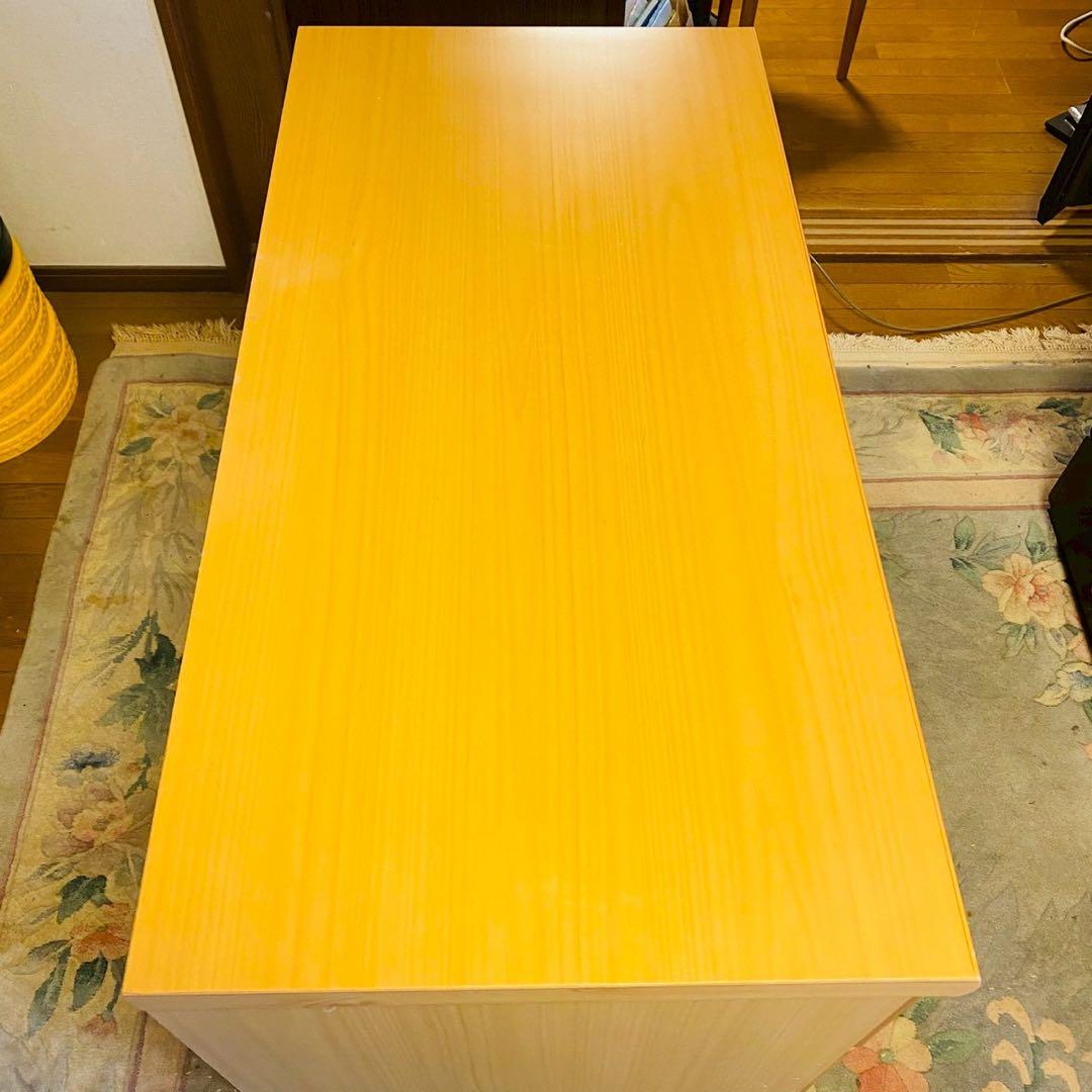 ナチュラルウッド 5段チェスト