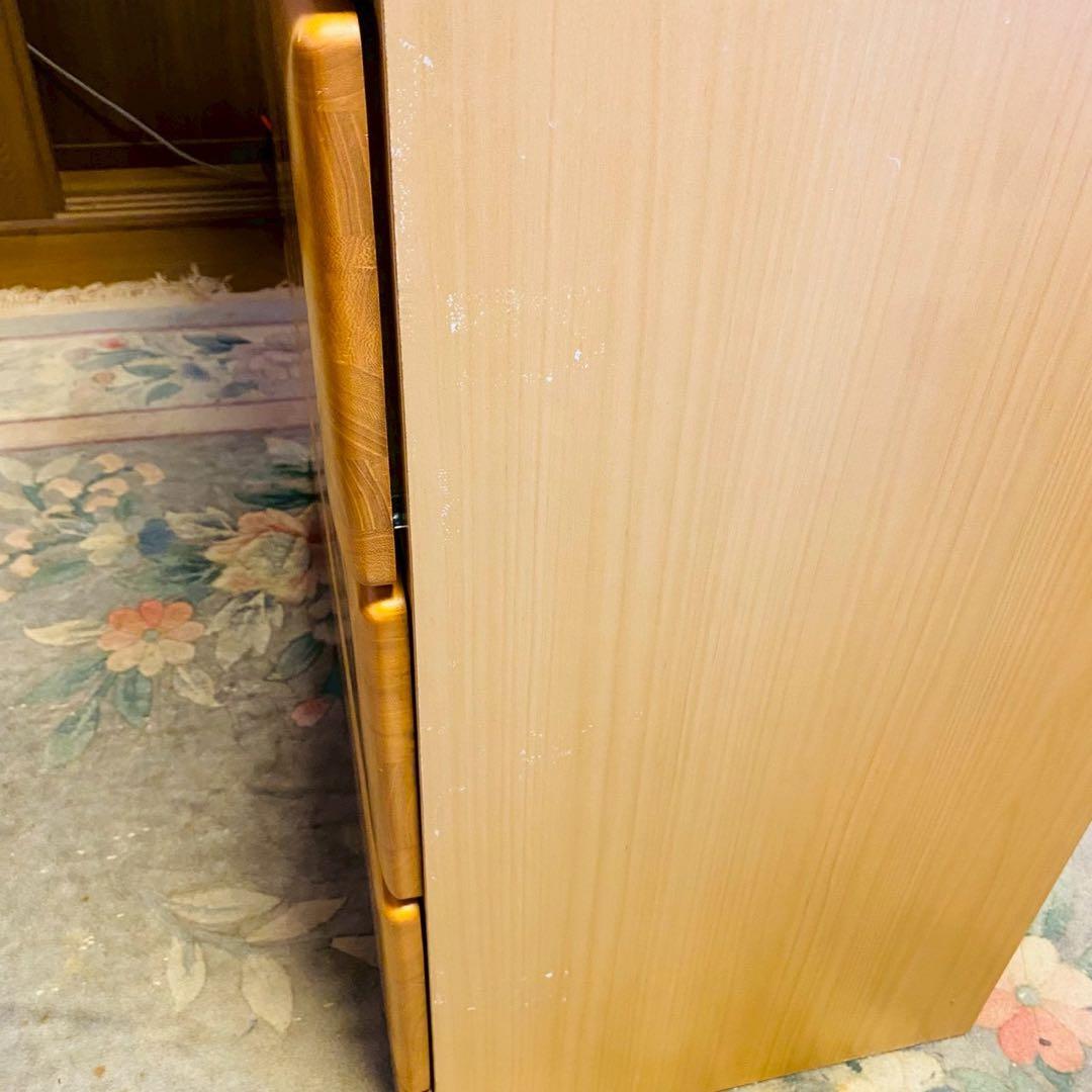 ナチュラルウッド 5段チェスト