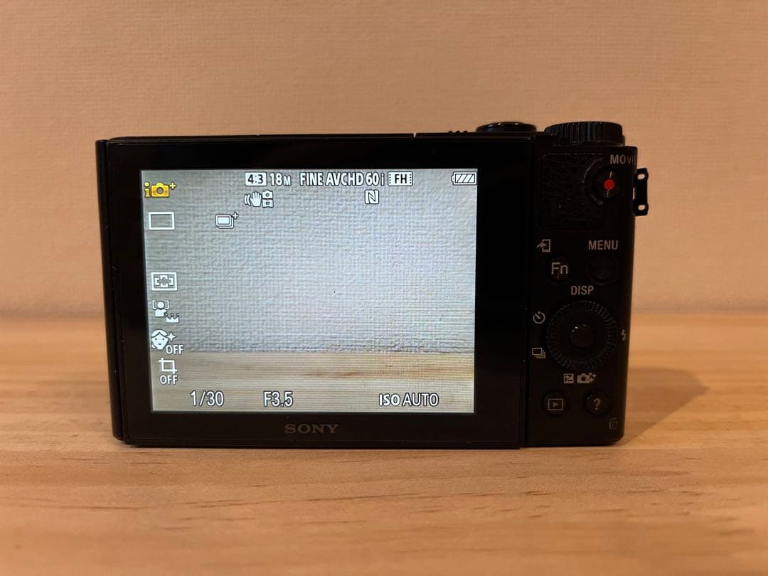 動作品 SONY Cybershot DSC-WX500 ブラック #26030