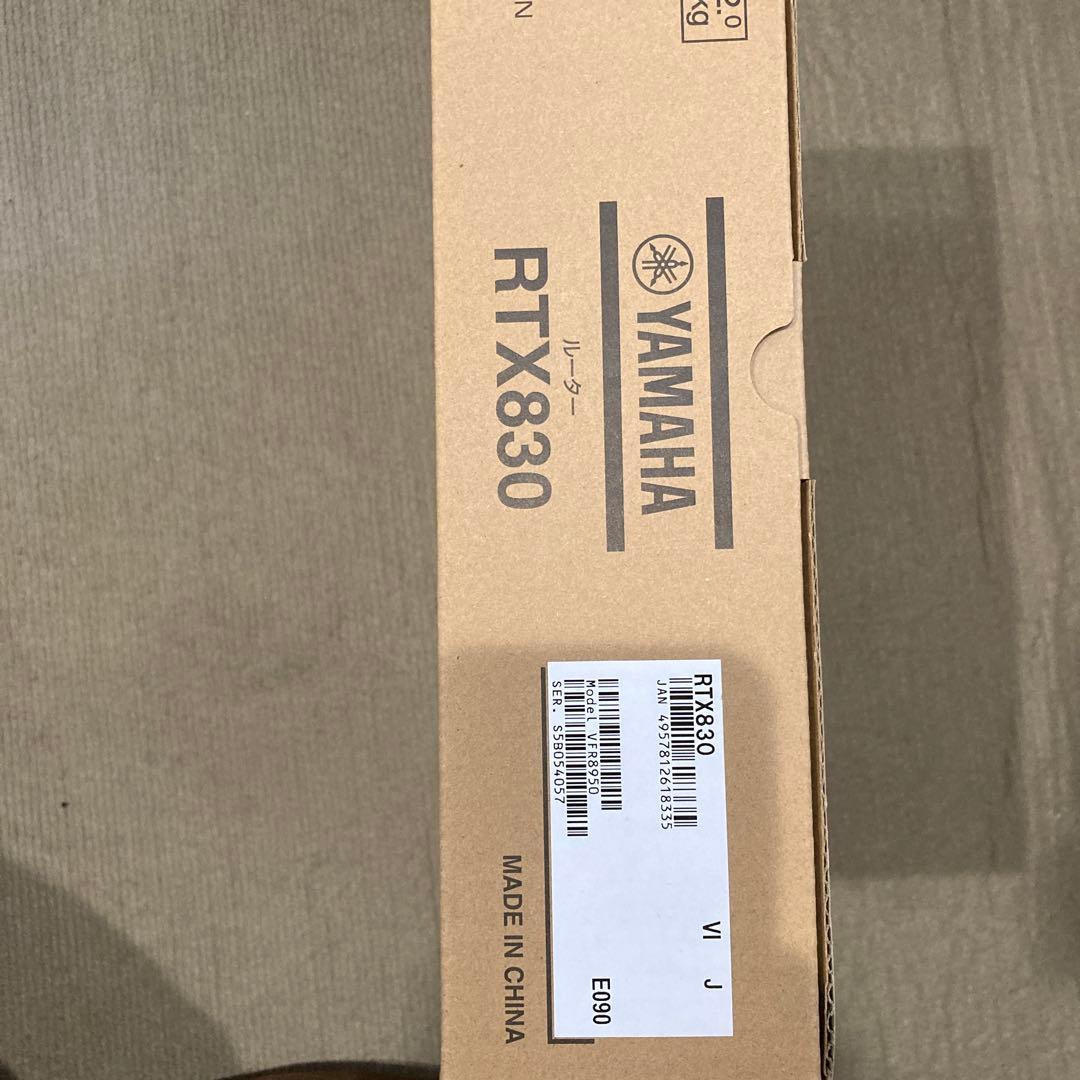 【新品・未使用】YAMAHA RTX830 ルーター
