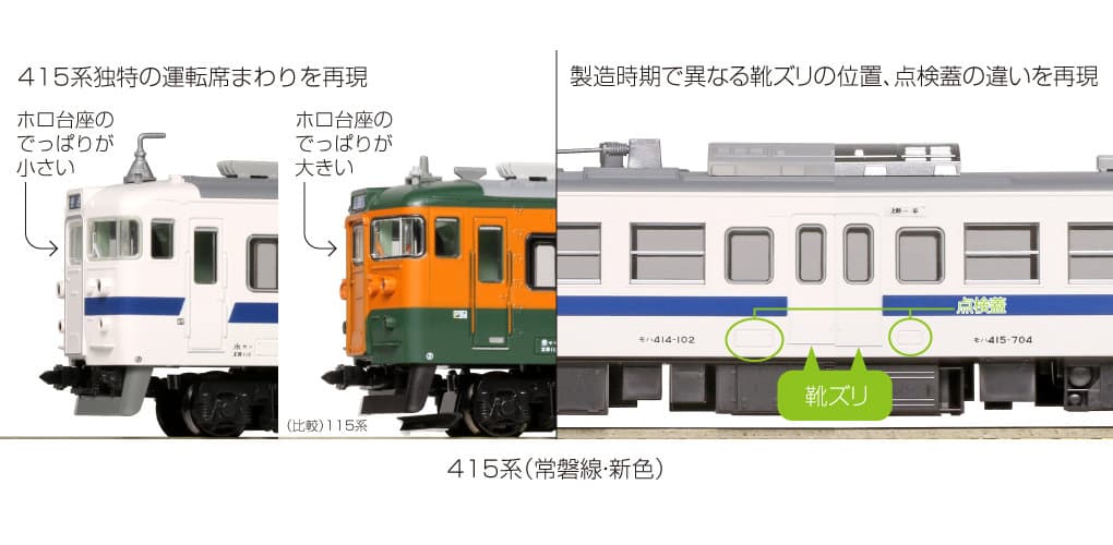 KATO 10-1535 415系(常磐線・新色)7両基本
