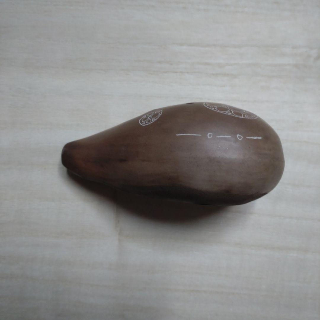 陶器製ブラウンオカリナ 6穴
