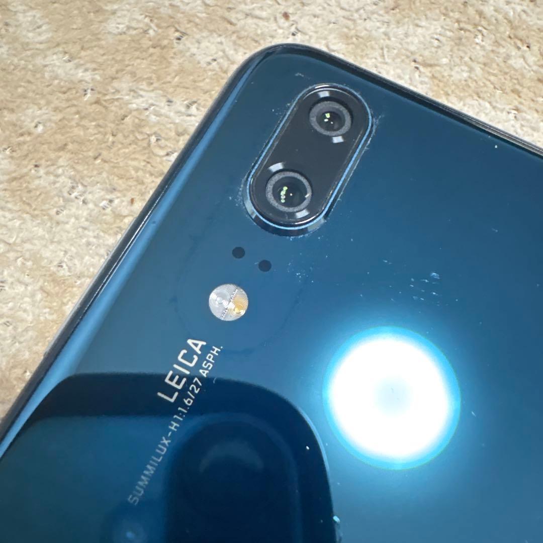 美品 HUAWEI P20 EML-L29 ミッドナイトブルー