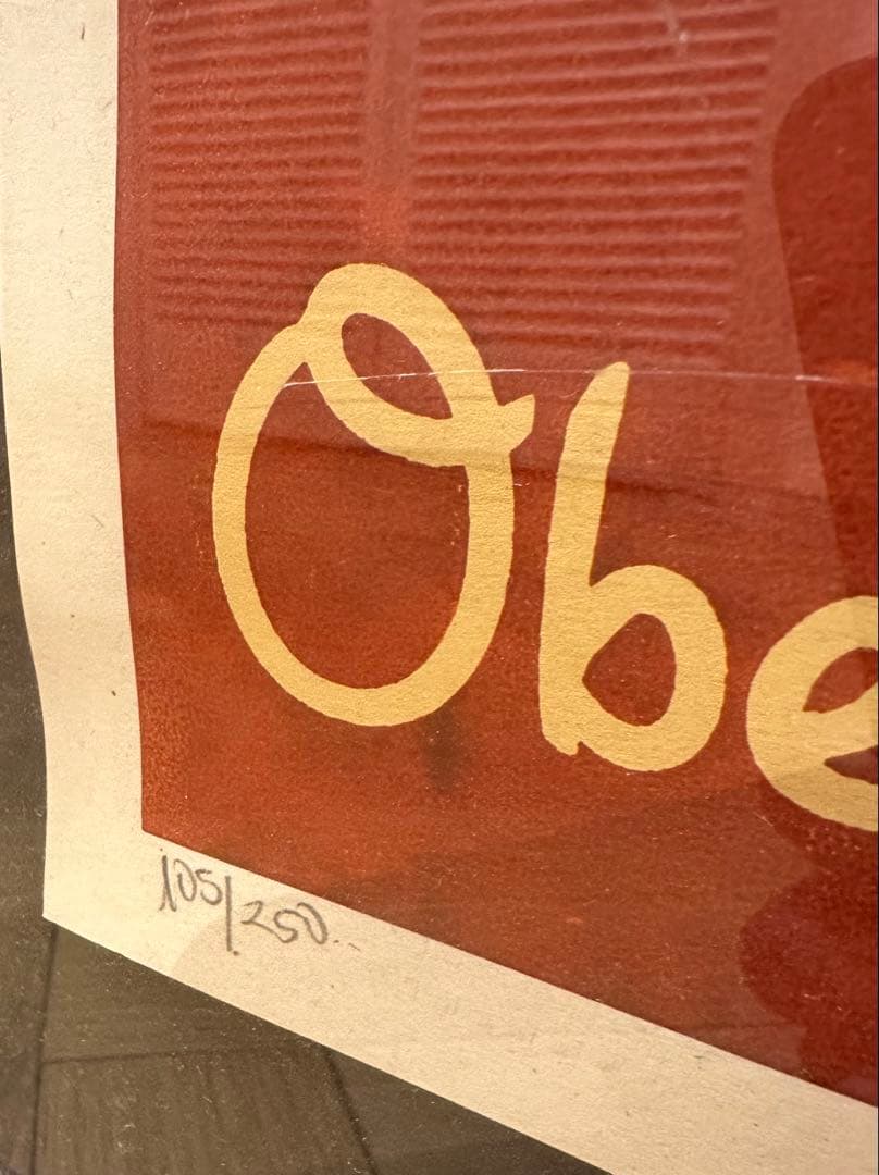 激レアobey LL COOL J ポスター RED シルクスクリーン オベイ